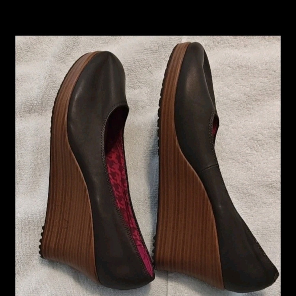 women‎ Crocs Black Wedge Heeled slip on Shoes W9